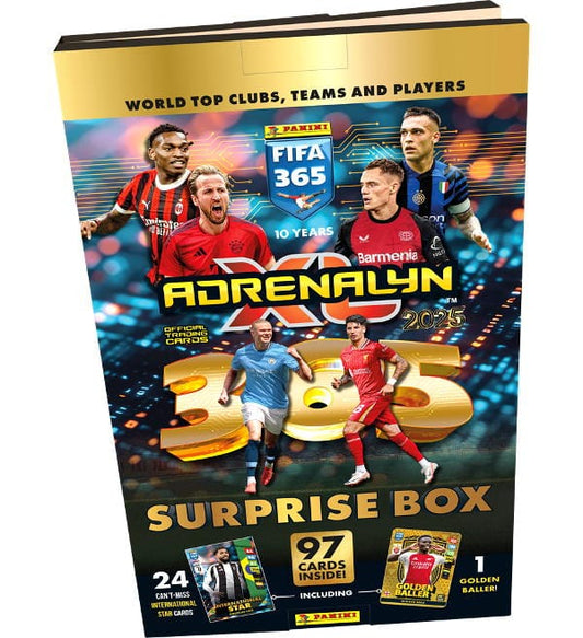 2025 PANINI FIFA 365 ADRENALYN XL - SURPRISE BOX (ADVENTES KALENDĀRS)